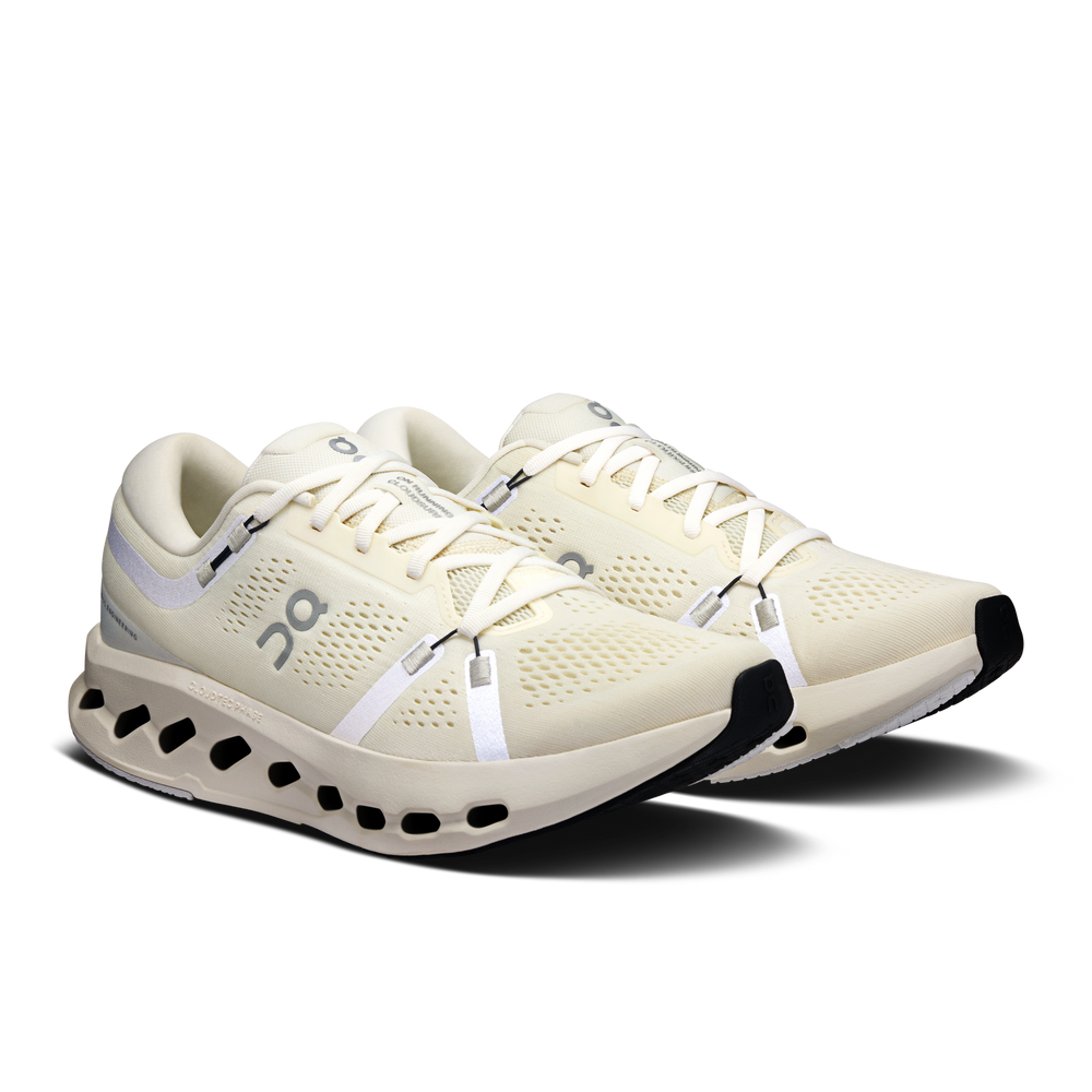 On Men's Cloudsurfer 2 Running Shoes Ivory / Ivory - achilles heel