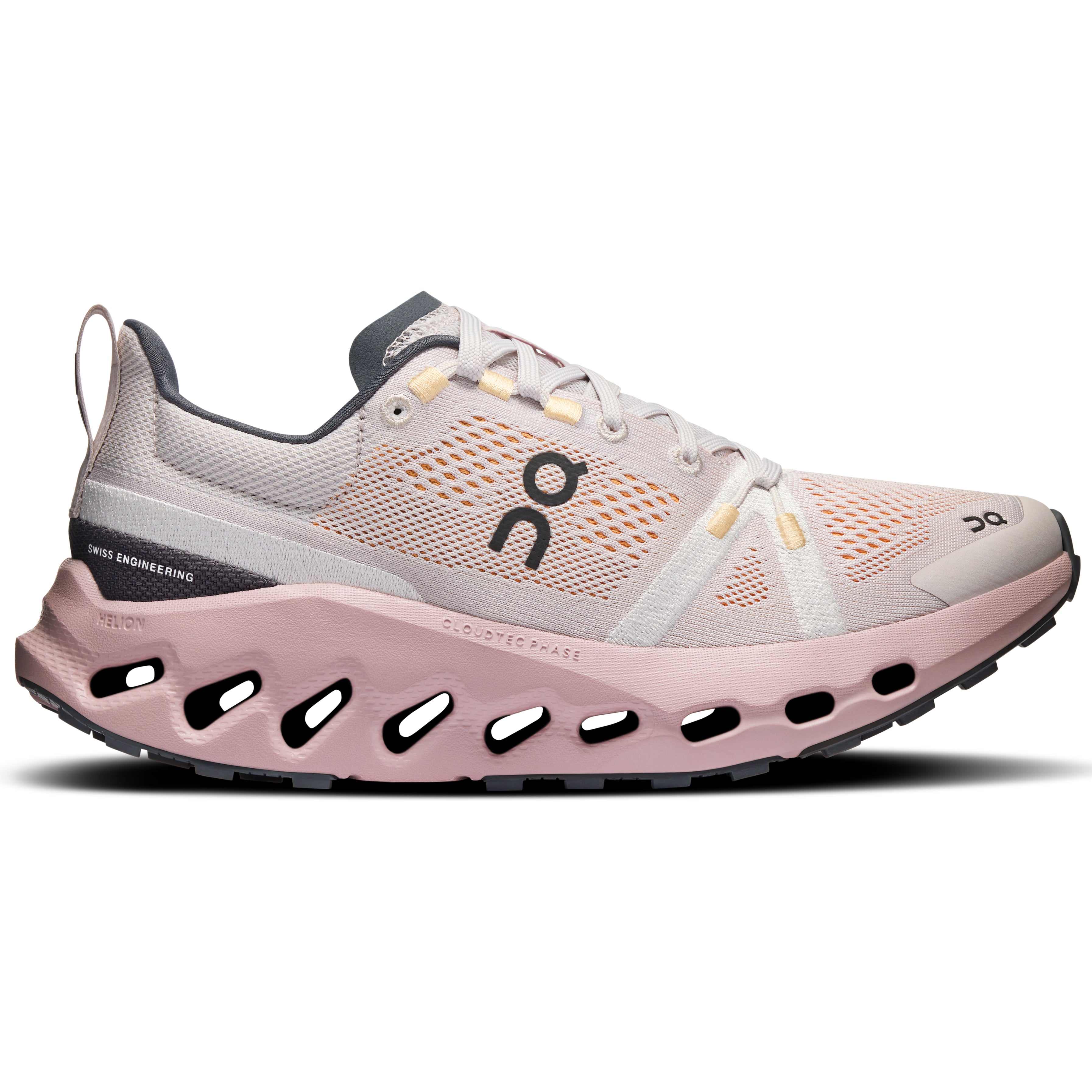 On Women's Cloudsurfer Trail Running Shoes Silver / Mauve - Achilles Heel