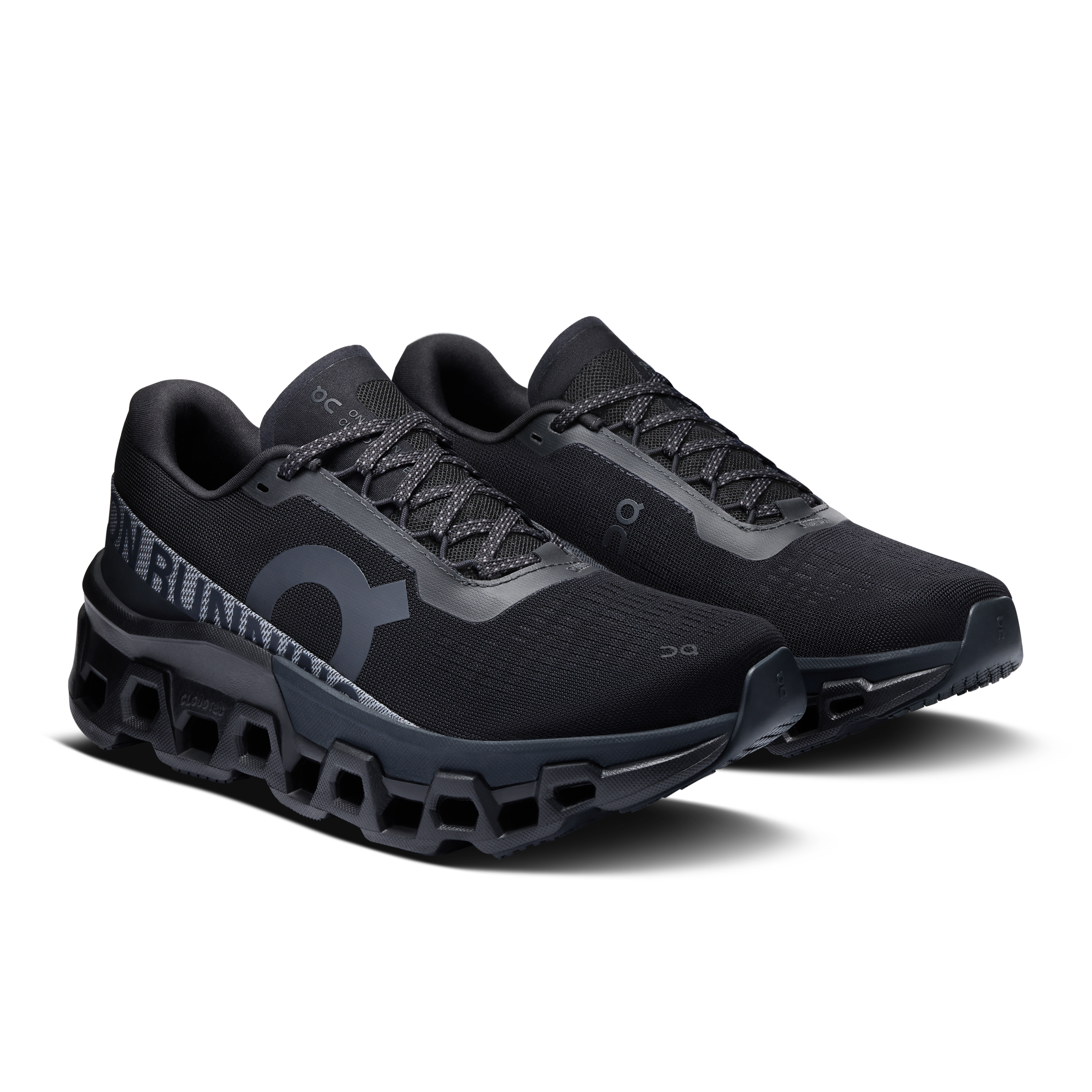 On Women's Cloudmonster 2 Running Shoes Black / Eclipse - Achilles Heel