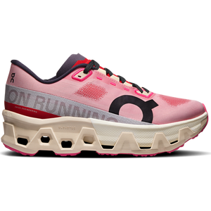 On Women's Cloudmonster Hyper Running Shoes Red / Cream - achilles heel