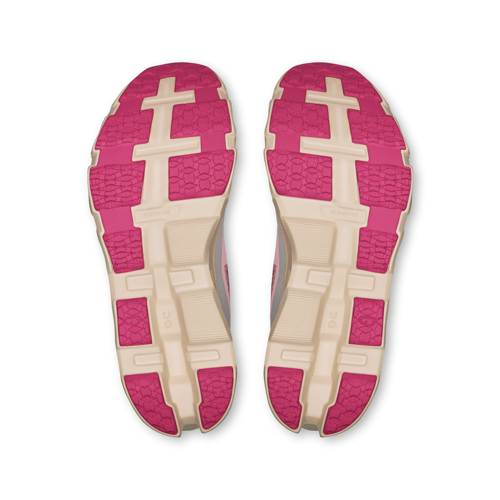 On Women's Cloudmonster Hyper Running Shoes Red / Cream - achilles heel