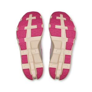 On Women's Cloudmonster Hyper Running Shoes Red / Cream - achilles heel