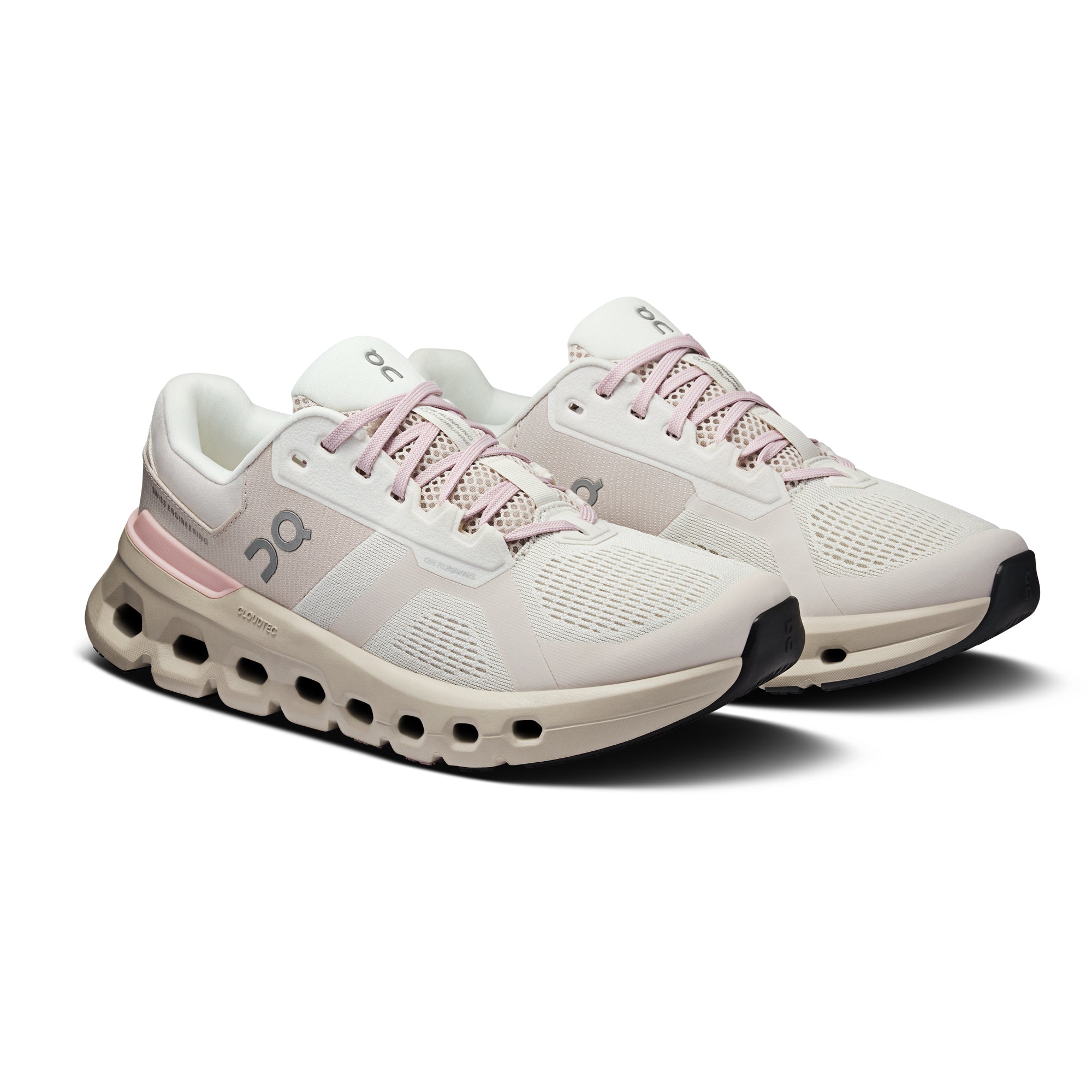 Women's Cloudrunner 2 Wide Fit Running Shoes Ivory / Mauve
