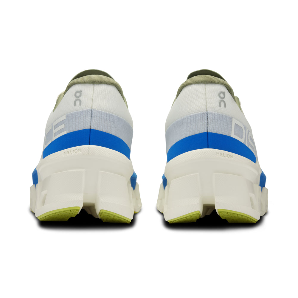 On Women's Cloudmonster 2 DISTANCE Running Shoes White / Lapis - achilles heel