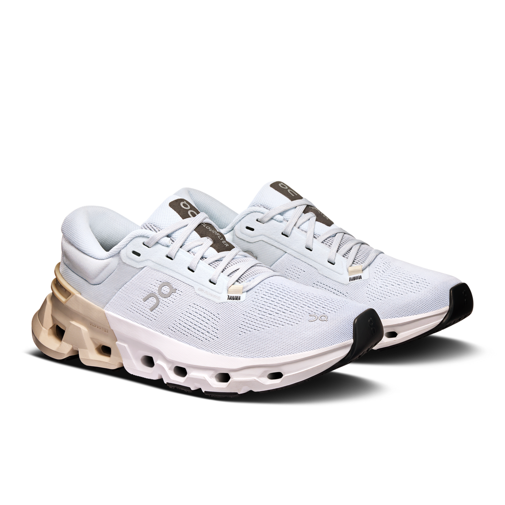 On Women's Cloudflyer 5 Running Shoes Arctic / Cream - achilles heel