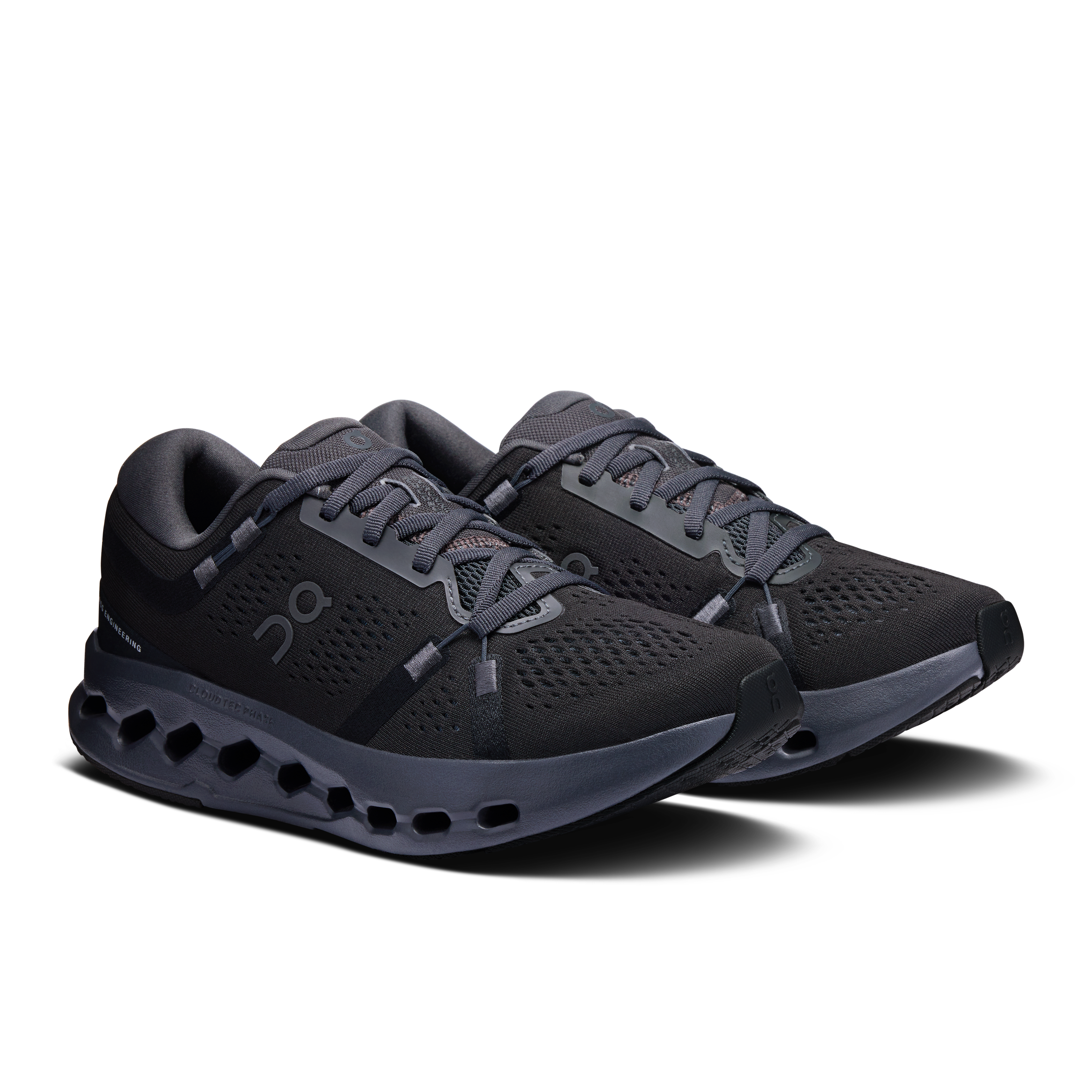 On Women's Cloudsurfer 2 Running Shoes Black / Black - Achilles Heel