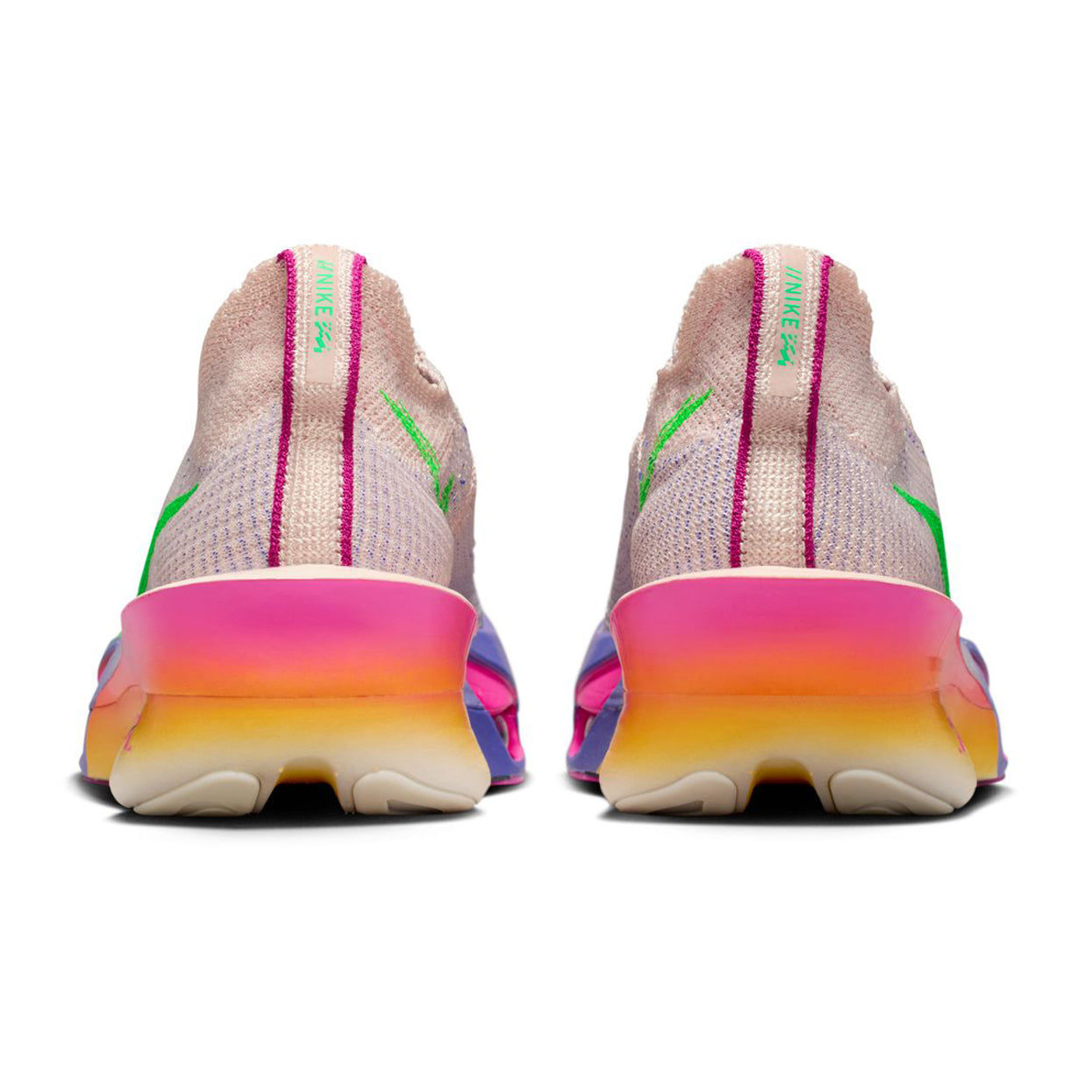 Women's Alphafly 3 Eliud Kipchoge Running Shoes Silt Red / Bright Ceramic / Fire Pink / Green Shock - Achilles Heel