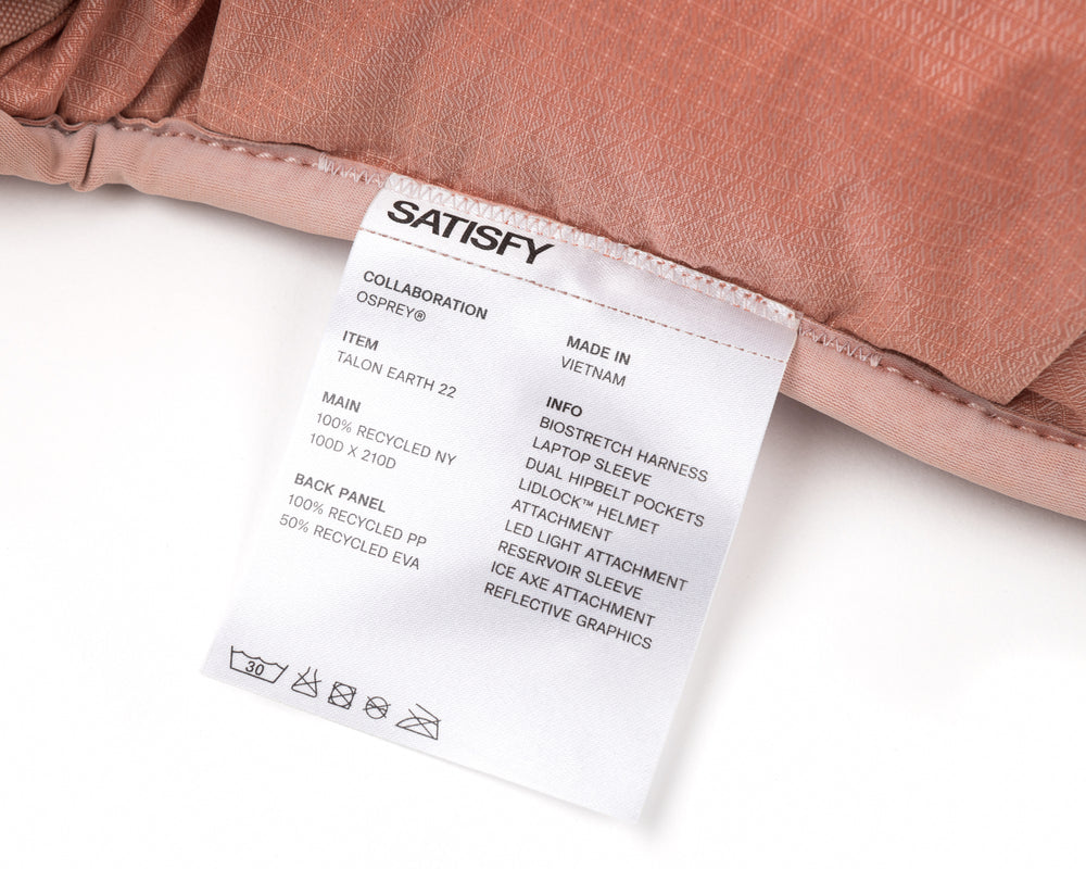 Satisfy x Osprey Talon Earth Mineral 22L Backpack Cobre - achilles heel
