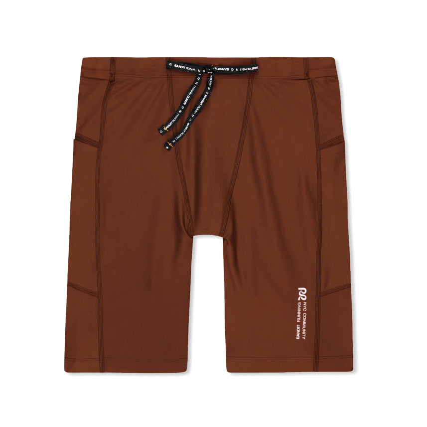 Men's Superbeam Next Gen 7 Pocket Half Tights Coffee Bean - Achilles Heel