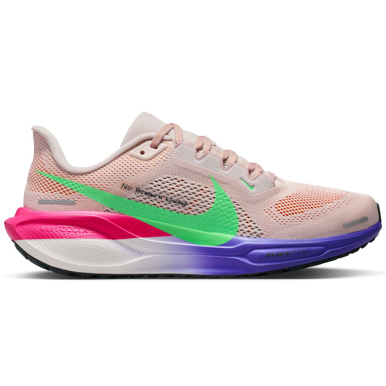 Women's Pegasus 41 Eliud Kipchoge Running Shoes Silt Red / Persian Violet / Fire Pink / Green Shock