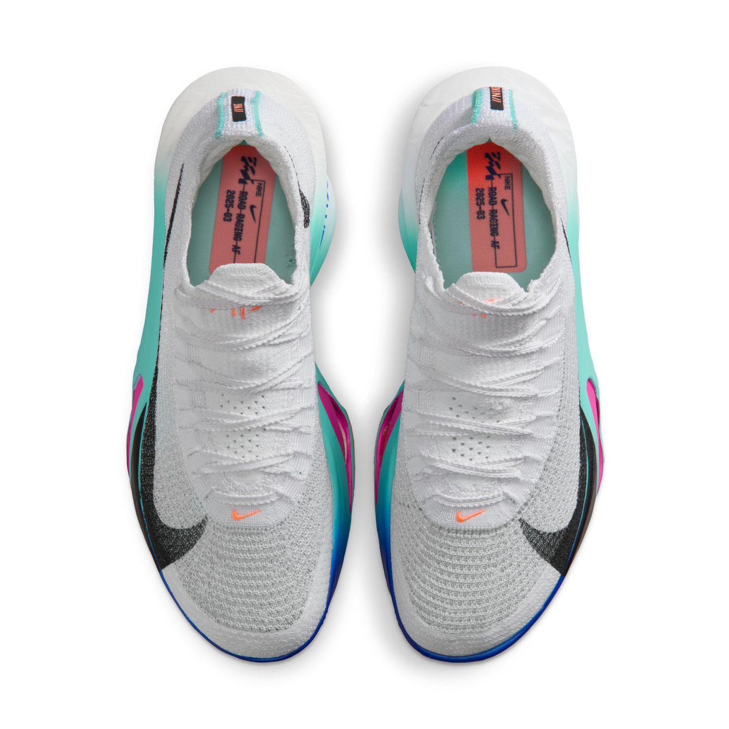 Women's Alphafly 3 Running Shoes White / Black / Hyper Turquoise / Concord - Achilles Heel