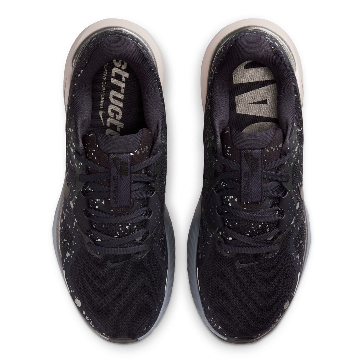 Women's Structure 26 SE Running Shoes Cave Purple / Metallic Dark Grey / Silt Red / Black - Achilles Heel