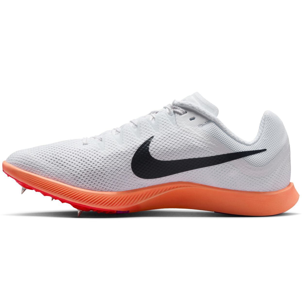 Zoom Rival Distance Running Spikes White / Bright Crimson / Hyper Turquoise / Obsidian - Achilles Heel