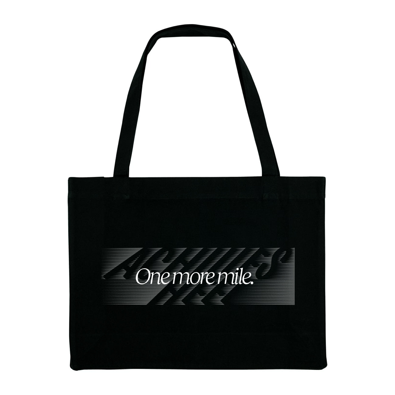 'One More Mile' Tote Bag Black - Achilles Heel