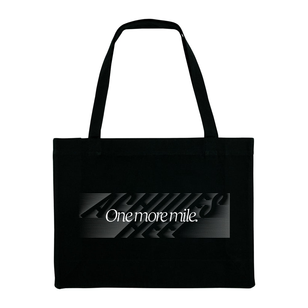 Achilles Heel 'One More Mile' Tote Bag Black - achilles heel