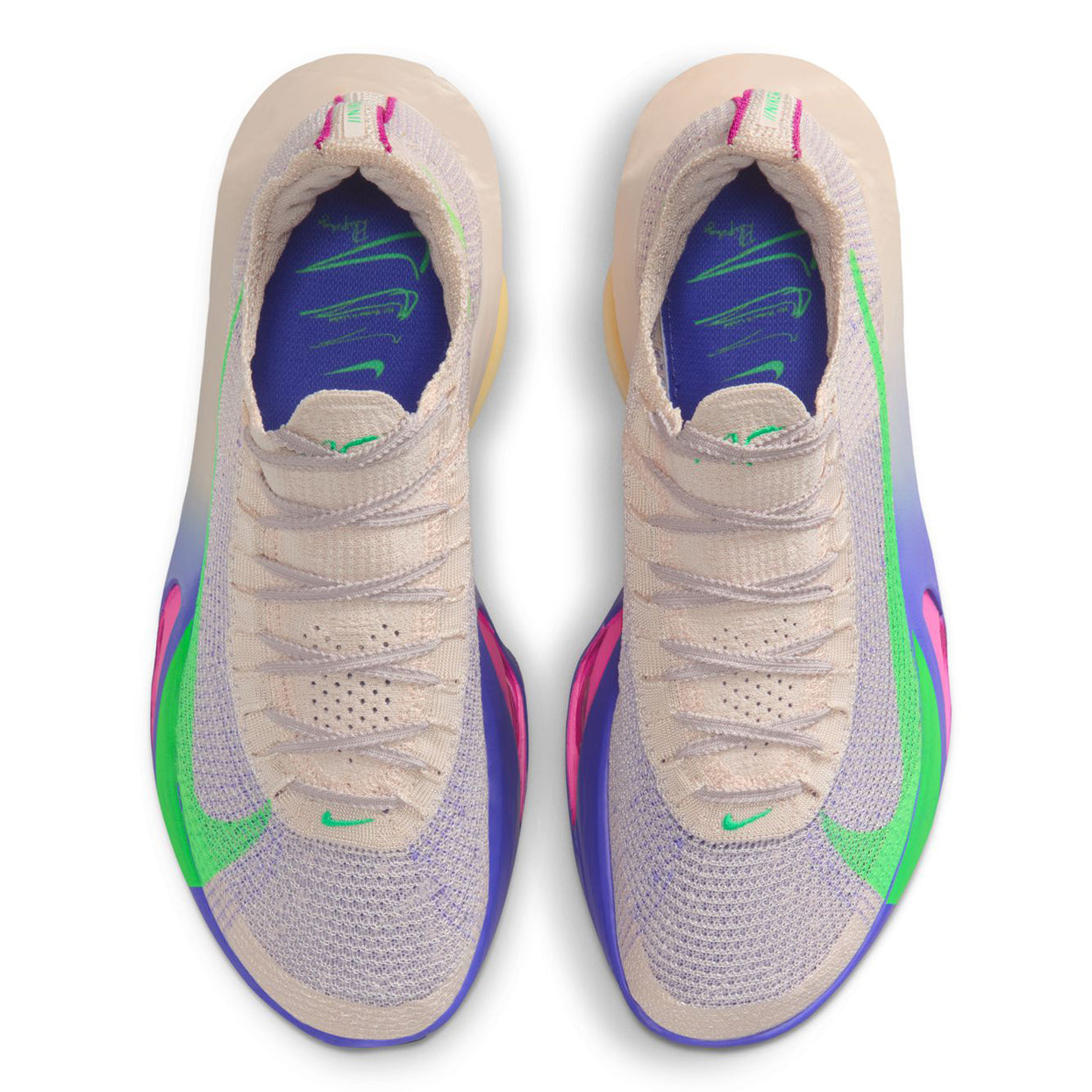 Men's Alphafly 3 Eliud Kipchoge Running Shoes Silt Red / Bright Ceramic / Fire Pink / Green Shock - Achilles Heel