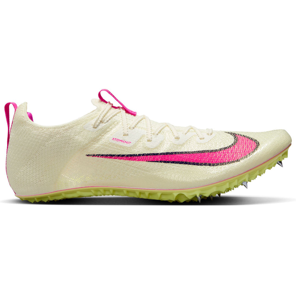 Nike Zoom Superfly Elite 2 Running Spikes Sail / Light Lemon Twist / Black /Fierce Pink - achilles heel