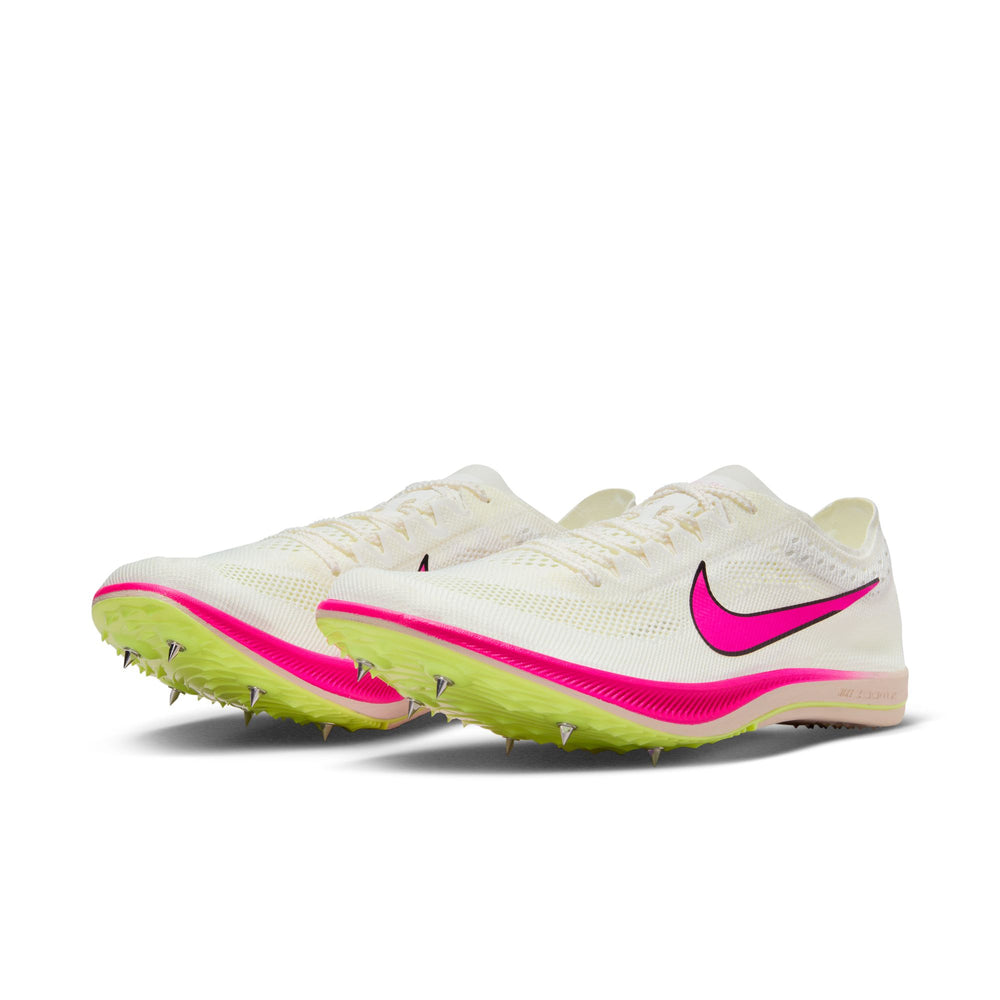Nike ZoomX Dragonfly  Running Spikes Sail / Light Lemon Twist / Fierce Pink - achilles heel
