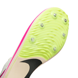 Nike ZoomX Dragonfly  Running Spikes Sail / Light Lemon Twist / Fierce Pink - achilles heel