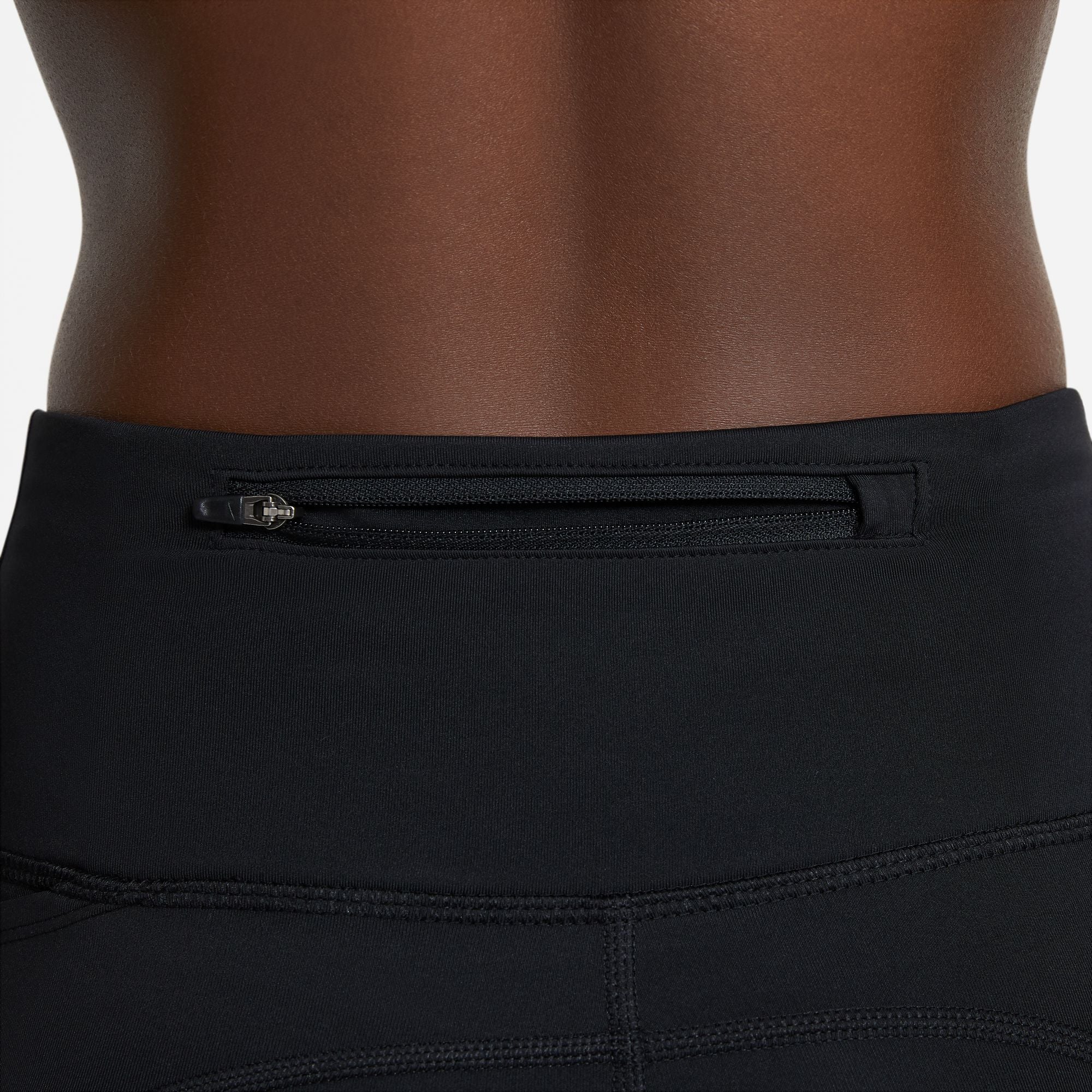 Nike Women's Fast Mid-Rise Crop Running Tights Black - Achilles Heel