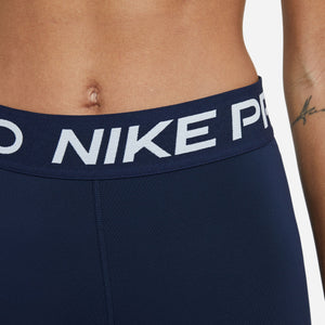 Nike Women's Pro 3 Inch Shorts Obsidian / White - achilles heel