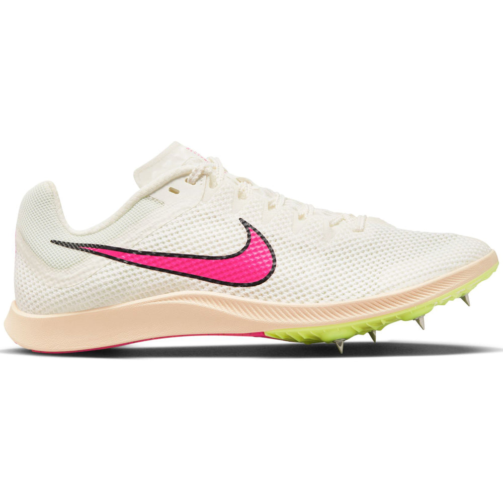 Nike Zoom Rival Distance Running Spikes Sail / Light Lemon Twist / Guava Ice / Fierce Pink - achilles heel