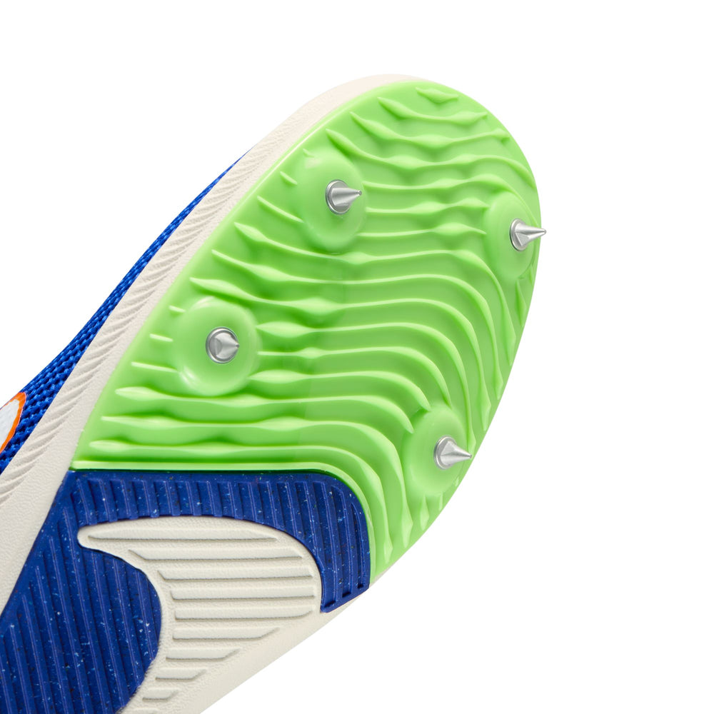 Nike Zoom Rival Distance Running Spikes Racer Blue/ White / Lime Blast - achilles heel