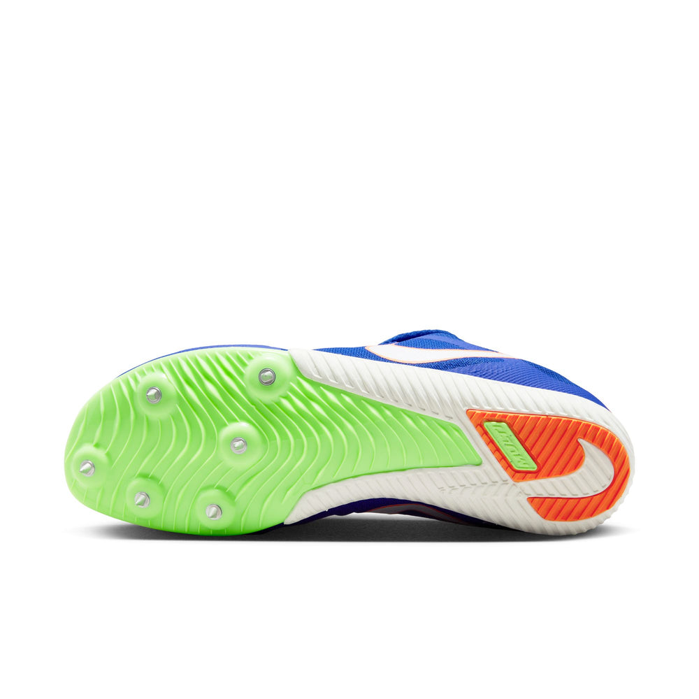 Nike Zoom Rival Multi-Event Running Spikes Racer Blue / White / Safety Orange - achilles heel