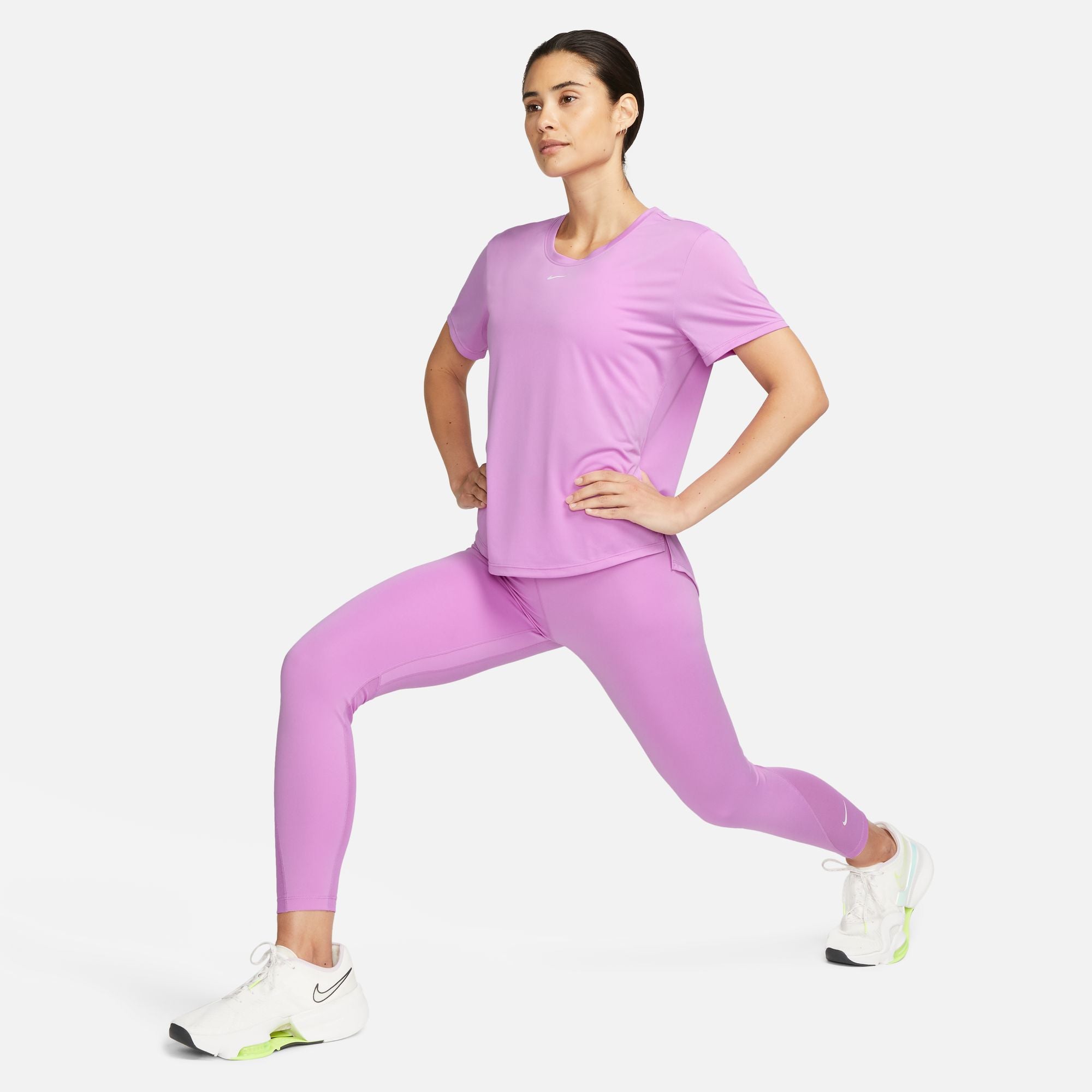 Nike Women's Dri-FIT One Tee Rush Fuchsia / White - Achilles Heel