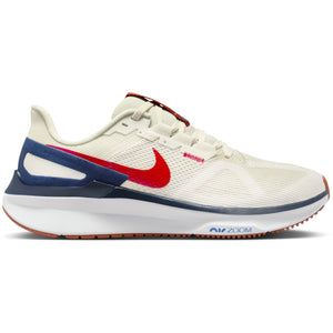 Nike Men's Air Zoom Structure 25 Running Shoes Sea Glass / Midnight Navy / Rugged Orange / University Red - achilles heel