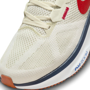 Nike Men's Air Zoom Structure 25 Running Shoes Sea Glass / Midnight Navy / Rugged Orange / University Red - achilles heel
