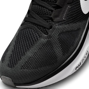 Nike Men's Structure 25 Wide Fit Running Shoes Black / White / Iron Grey - achilles heel