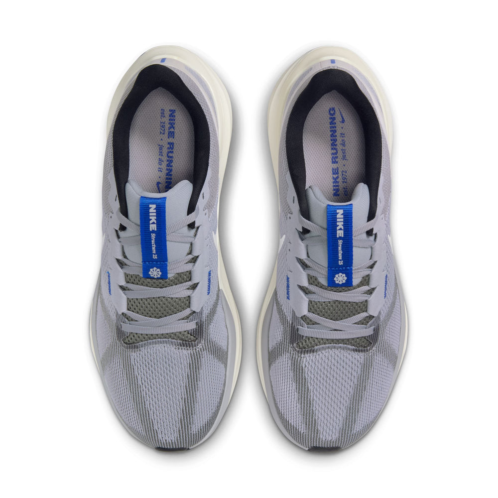 Nike Men's Air Zoom Structure 25 Running Shoes Smoke Grey / White / Wolf Grey / Sail - achilles heel
