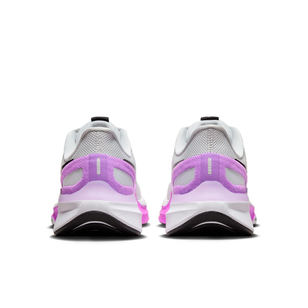 Nike Women's Air Zoom Structure 25 Running Shoes White / Black / Pure Platinum / Fuchsia - achilles heel