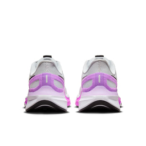 Nike Women's Air Zoom Structure 25 Running Shoes White / Black / Pure Platinum / Fuchsia - achilles heel