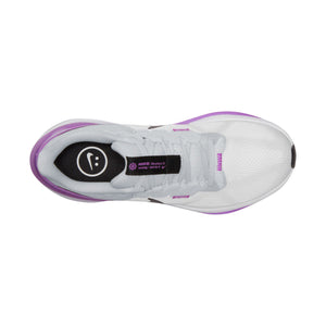 Nike Women's Air Zoom Structure 25 Running Shoes White / Black / Pure Platinum / Fuchsia - achilles heel