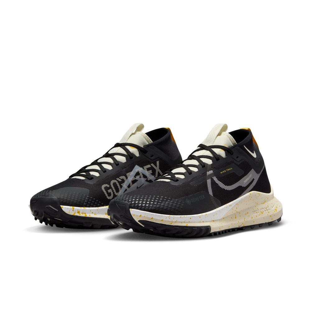 Nike Men's React Pegasus Trail 4 GORE-TEX Trail Running Shoes Black / White / Coconut Milk - achilles heel