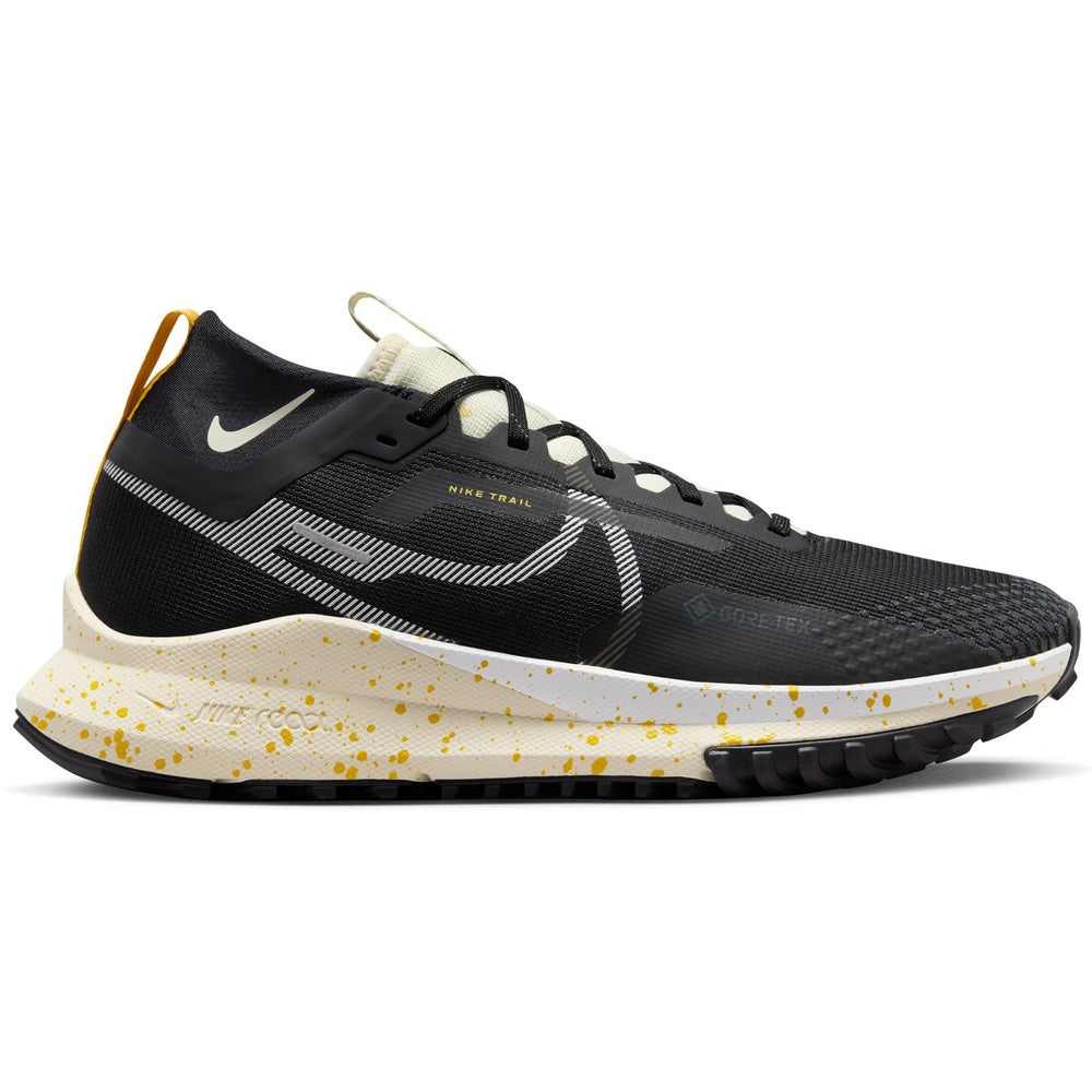 Nike Men's React Pegasus Trail 4 GORE-TEX Trail Running Shoes Black / White / Coconut Milk - achilles heel