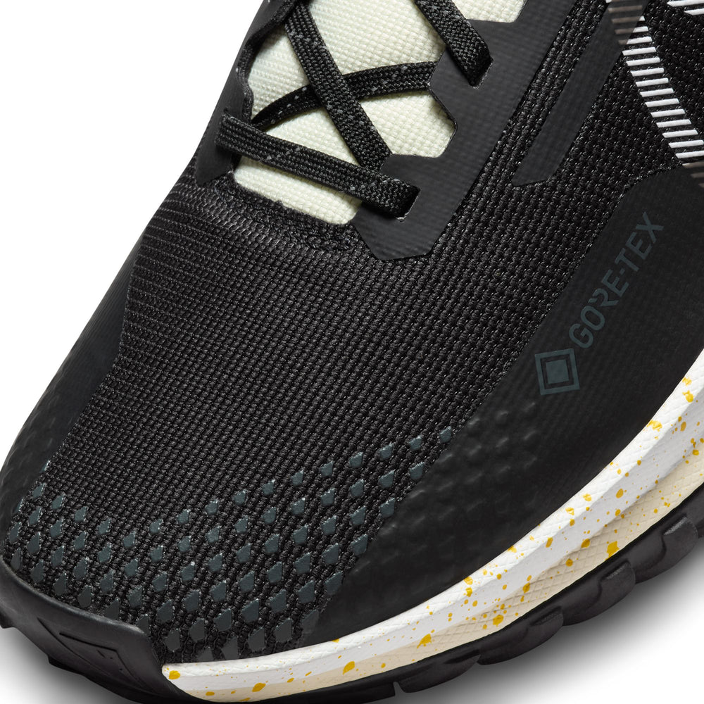 Nike Men's React Pegasus Trail 4 GORE-TEX Trail Running Shoes Black / White / Coconut Milk - achilles heel