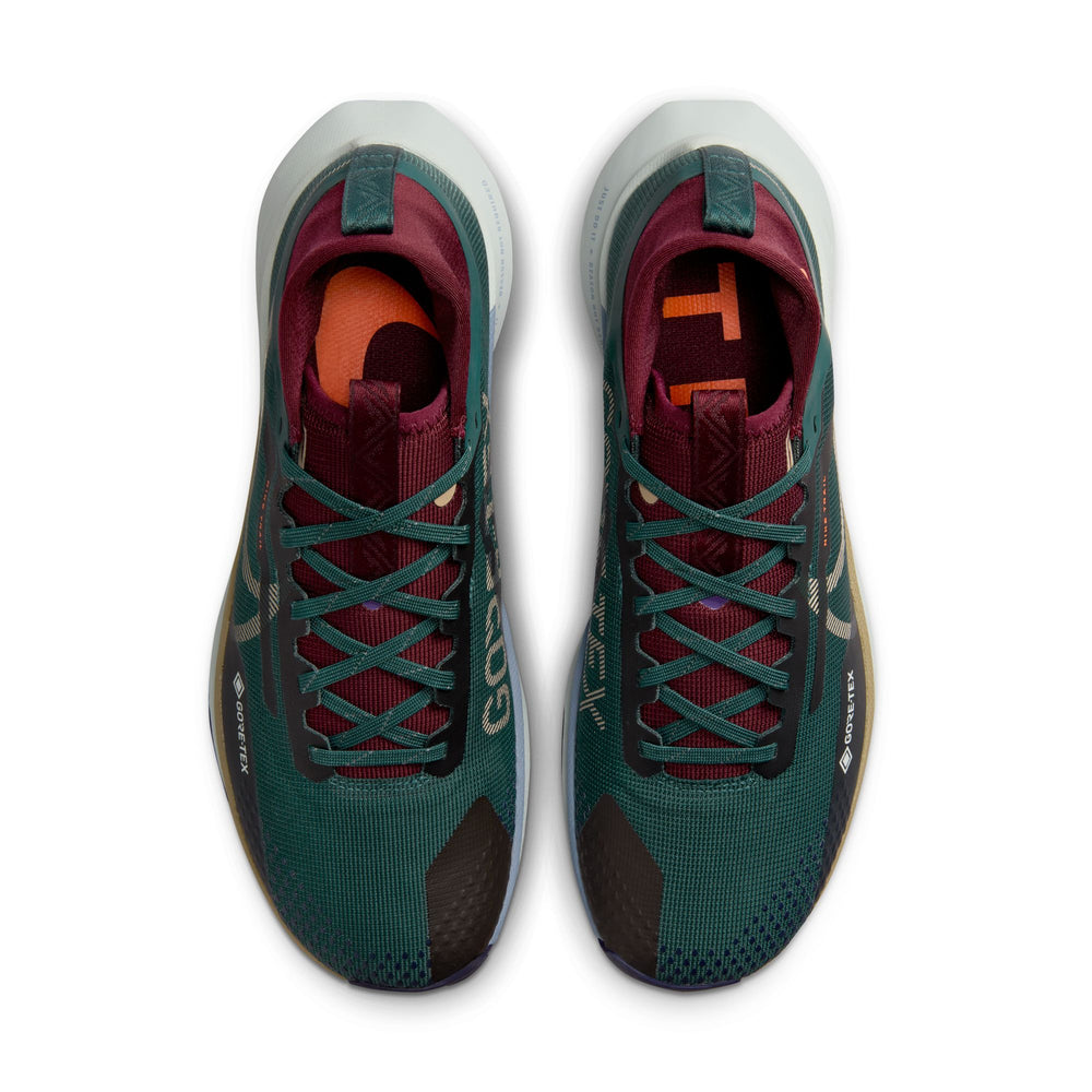 Nike Men's React Pegasus Trail 4 GORE-TEX Trail Running Shoes Deep Jungle / Khaki / Night Maroon - achilles heel