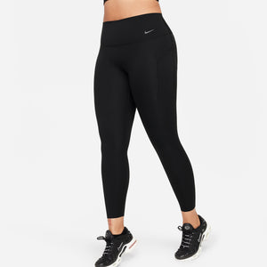 Nike Women's Universa Medium-Support High-Waisted 7/8 Leggings Black –  Achilles Heel