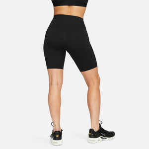 Nike Women's Universa Medium-Support High-Waisted 8 Inch Biker Shorts Black - achilles heel