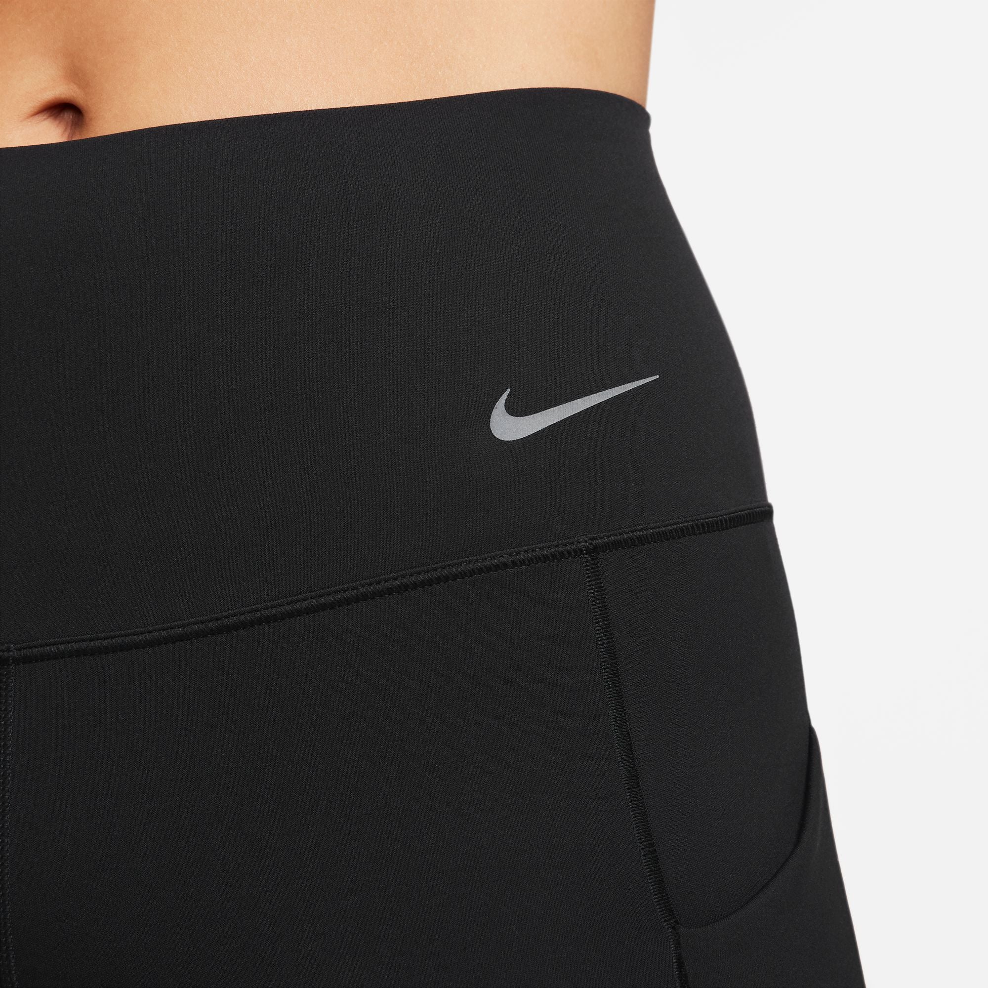 Nike Women's Universa Medium-Support High-Waisted Full Length Leggings Black - Achilles Heel