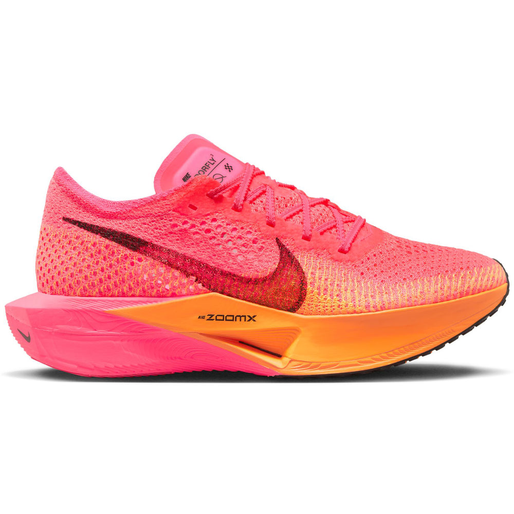 Nike Women's Vaporfly 3 Running Shoes Hyper Pink / Laser Orange / Black - achilles heel