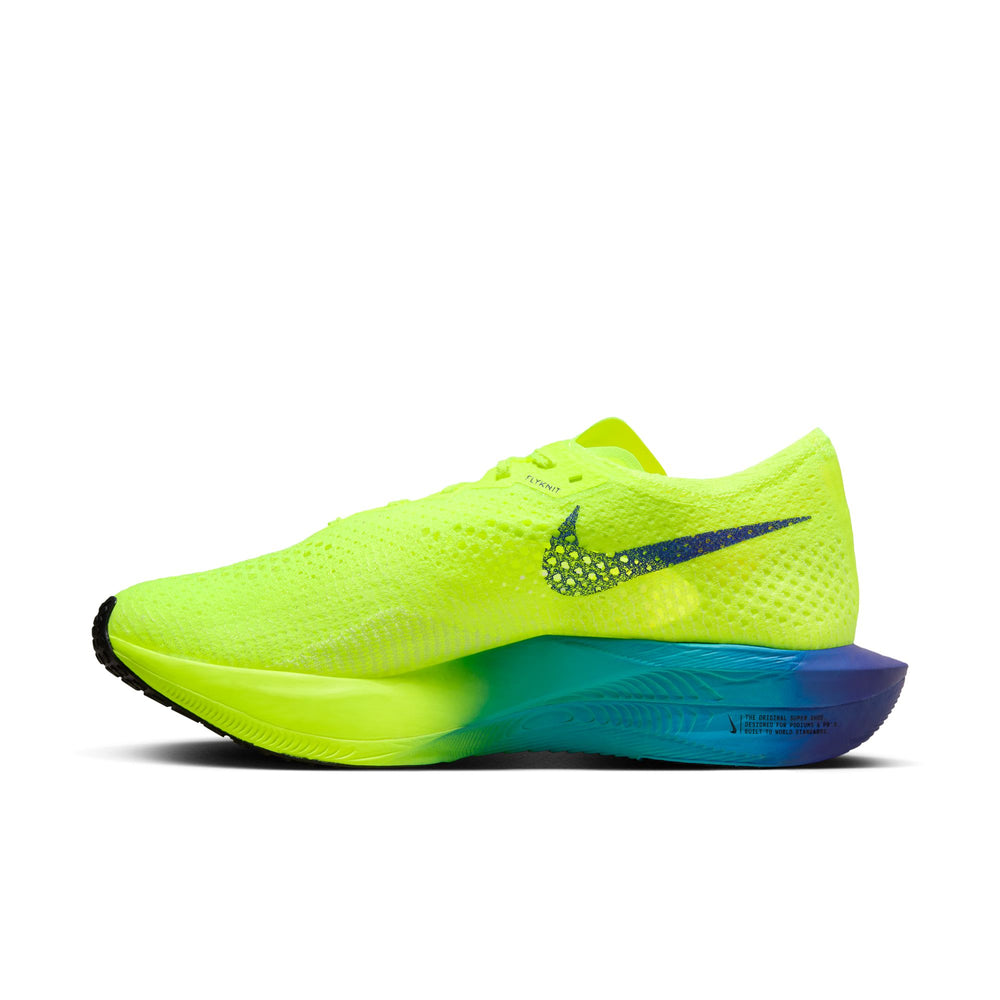 Nike Women's Vaporfly 3 Running Shoes Volt / Scream Green / Barely Volt / Black - achilles heel