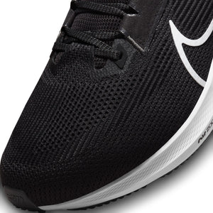 Nike Men's Pegasus 40 Wide Running Shoes Black / White / Iron Grey - achilles heel