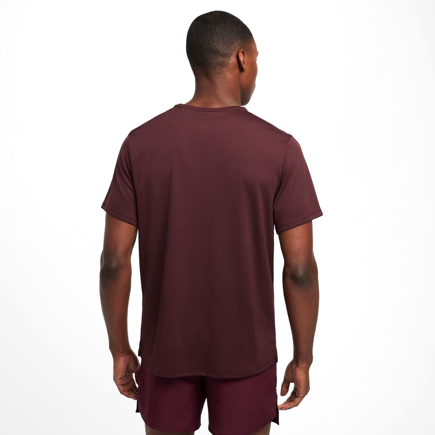 Men's Dri-FIT Miler Tee Burgundy Crush / Reflective Silver