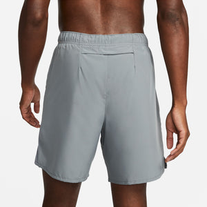 Nike Men's Dri-FIT Challenger 7 Inch 2-in-1 Running Shorts Smoke Grey / Reflective Silver - achilles heel