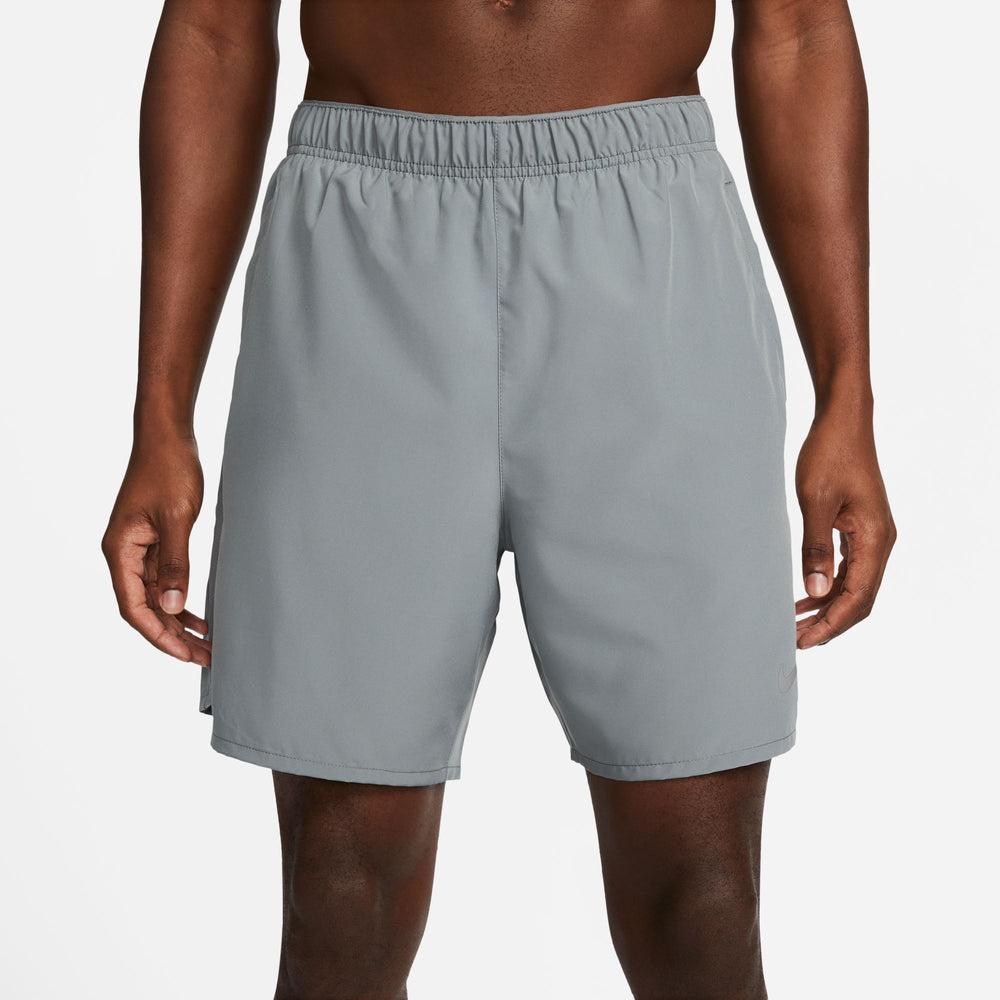 Nike Men's Dri-FIT Challenger 7 Inch 2-in-1 Running Shorts Smoke Grey / Reflective Silver - achilles heel