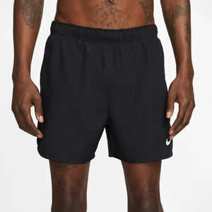 Nike Men's Dri-FIT Challenger 5 Inch Shorts Black / Black / Black - achilles heel
